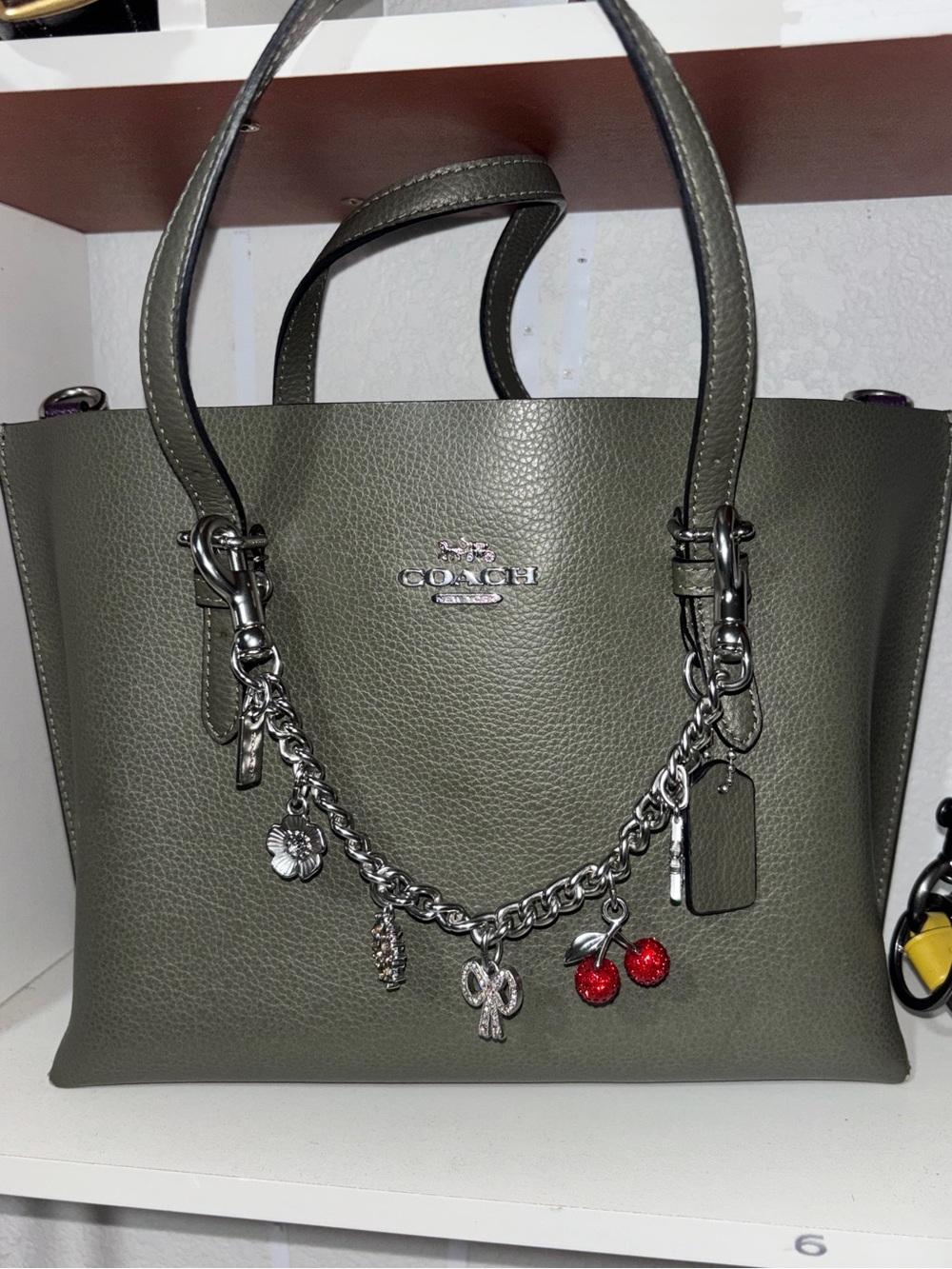 Coach Mollie tote 25 military green